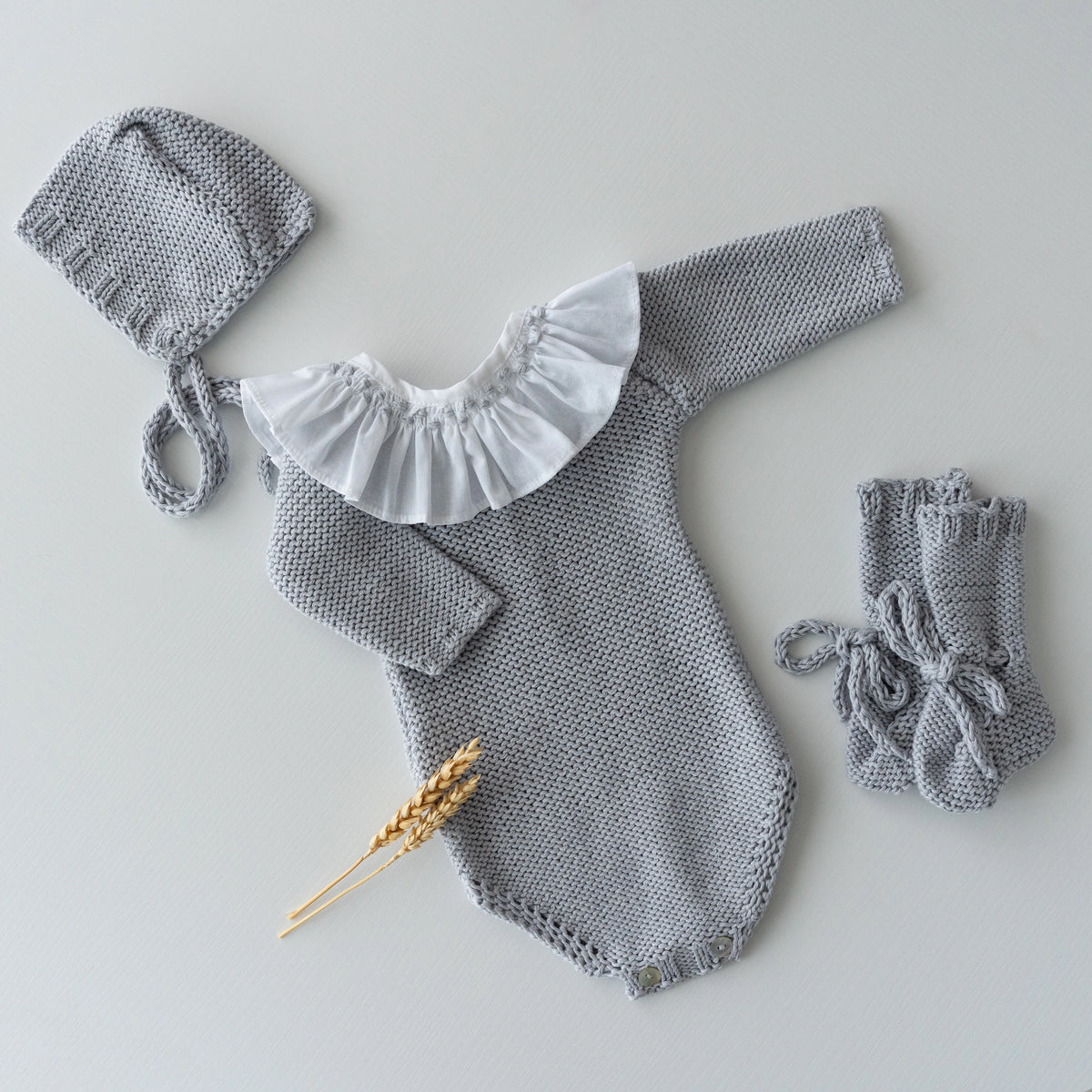 Conjunto Completo Victoria Gris Perla