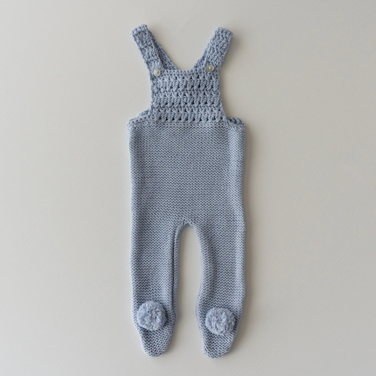 Peto Crochet en Azul Empolvado