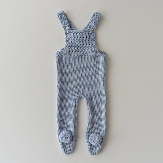Peto Crochet en Azul Empolvado