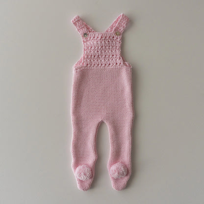 Peto Crochet en Rosa Bebé