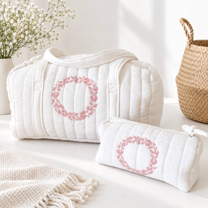 Set de Bolsa y Neceser Rosa Empolvado