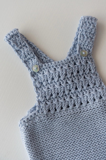 Peto Crochet en Azul Empolvado