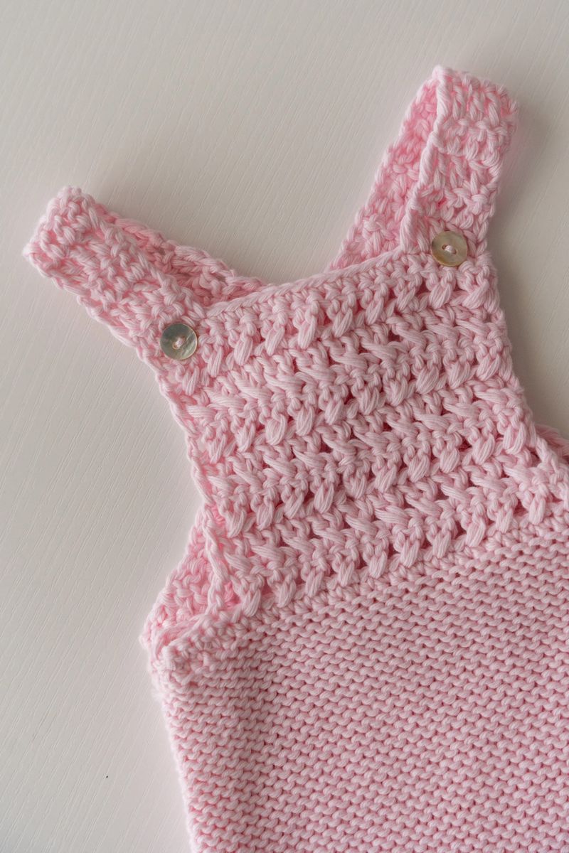 Peto Crochet en Rosa Bebé