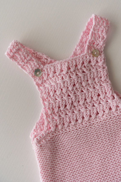 Peto Crochet en Rosa Bebé