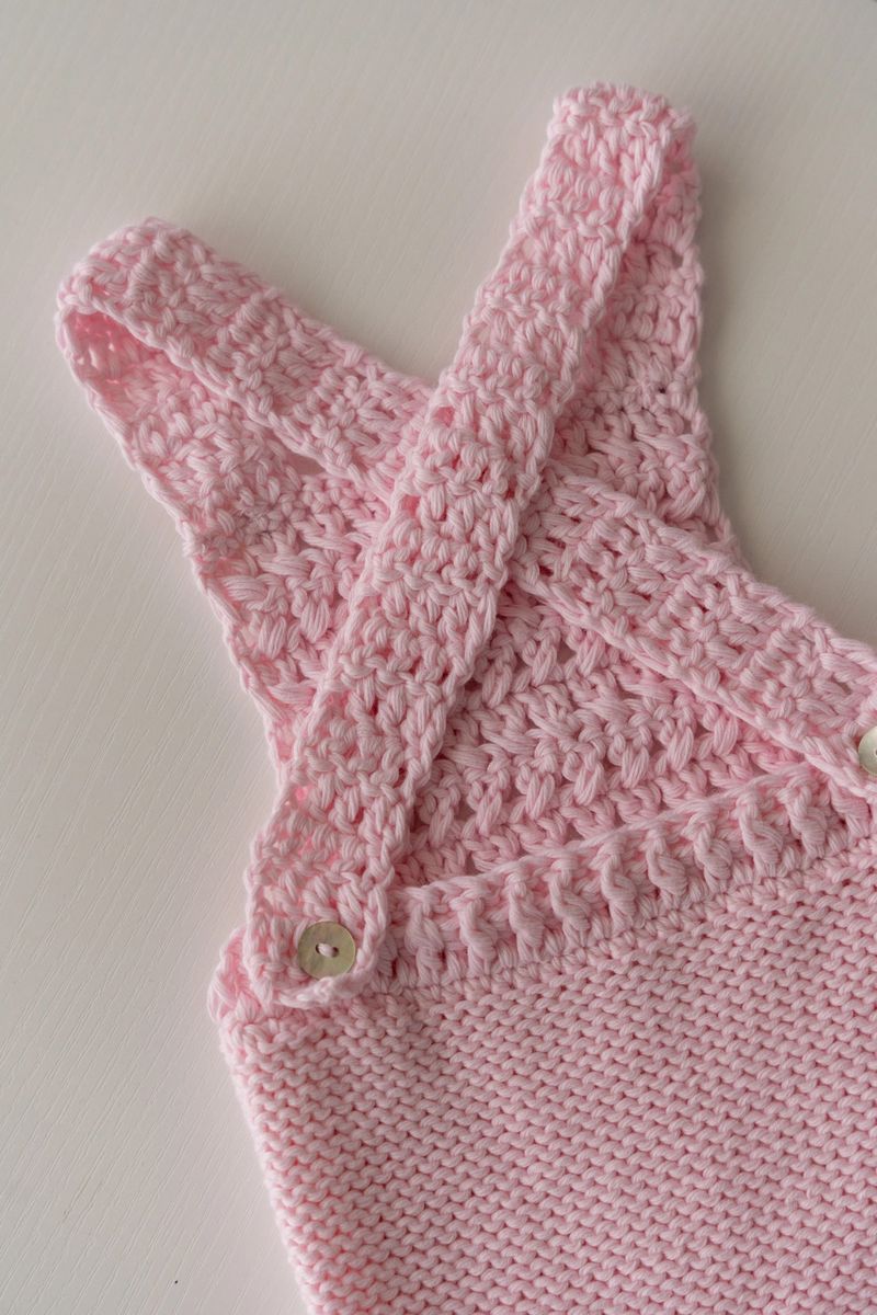 Peto Crochet en Rosa Bebé
