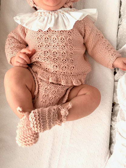 Conjunto Completo Federica Rosa Empolvado