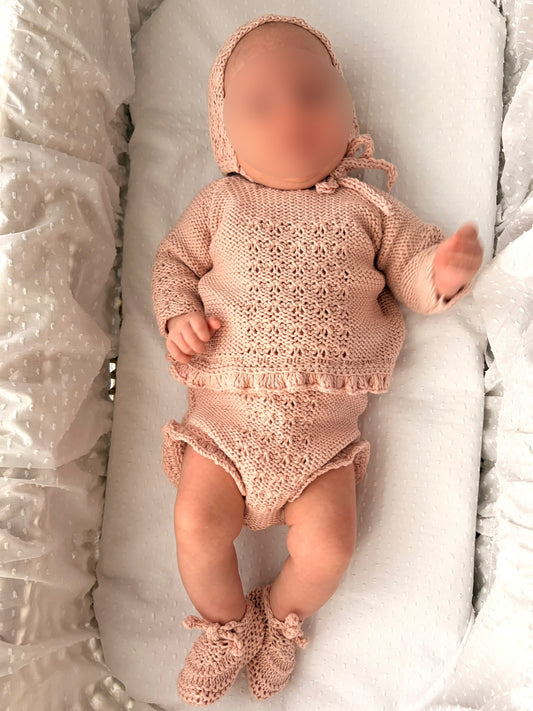 Conjunto Completo Federica Rosa Empolvado
